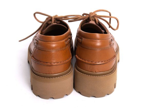 EMPORIO ARMANI Command Sole Slip-Ons Brown Size 7 (26cm)