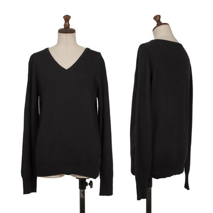 ZUCCA Cashmere Blend V-Neck Sweater Navy Size M