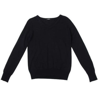 ZUCCA Cashmere Blend V-Neck Sweater Navy Size M