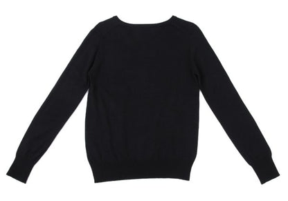 ZUCCA Cashmere Blend V-Neck Sweater Navy Size M