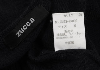 ZUCCA Cashmere Blend V-Neck Sweater Navy Size M