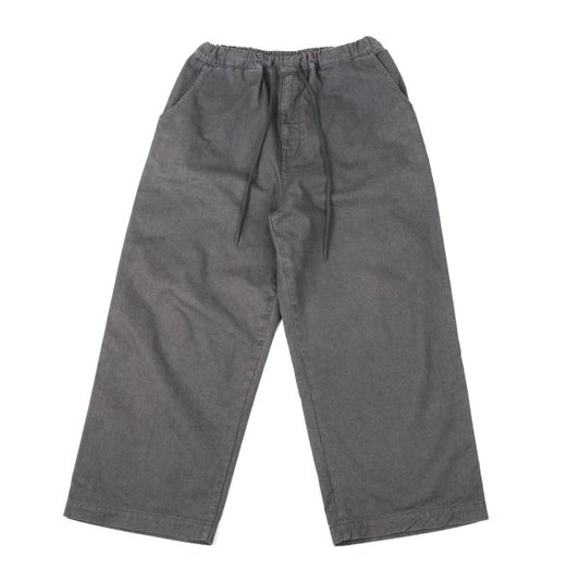zucca Cotton Linen Wide Straight Pants Gray Size S