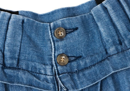 ZUCCA Waist Panel Wide Leg Denim Jeans Blue Size S