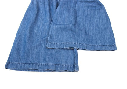 ZUCCA Waist Panel Wide Leg Denim Jeans Blue Size S