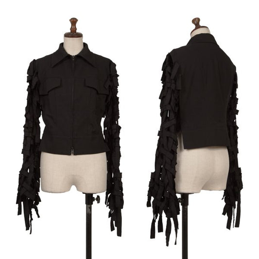 B Yohji Yamamoto 20SS Braided Sleeve Jacket Black Size 1