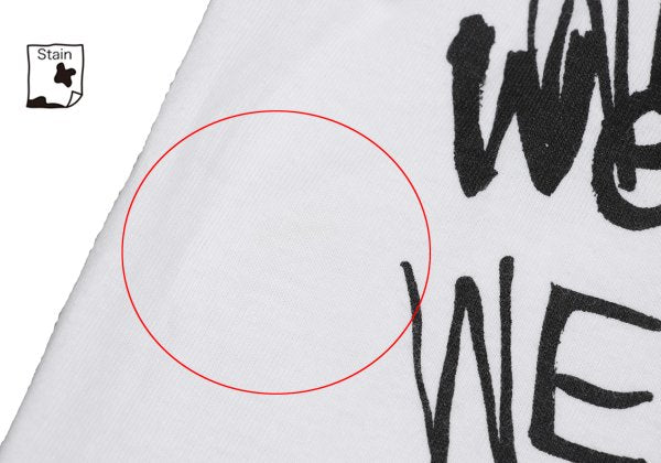 COMME des GARCONS Cross Patch T-Shirt White/Black Size S