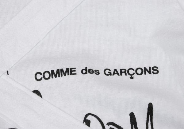 COMME des GARCONS Cross Patch T-Shirt White/Black Size S