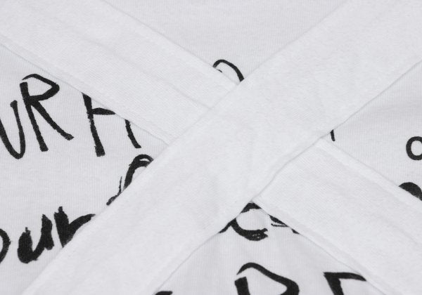 COMME des GARCONS Cross Patch T-Shirt White/Black Size S