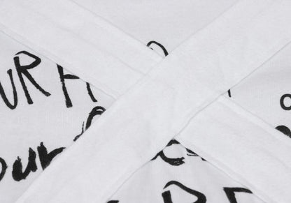 COMME des GARCONS Cross Patch T-Shirt White/Black Size S