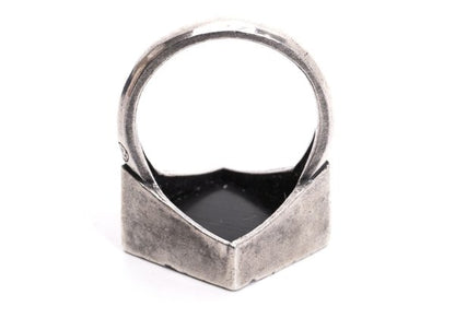 Y's Silver 925 Logo Square Ring Size JP 11