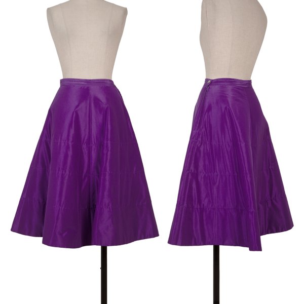 COMME des GARCONS Quilted Flare Skirt Purple Size S