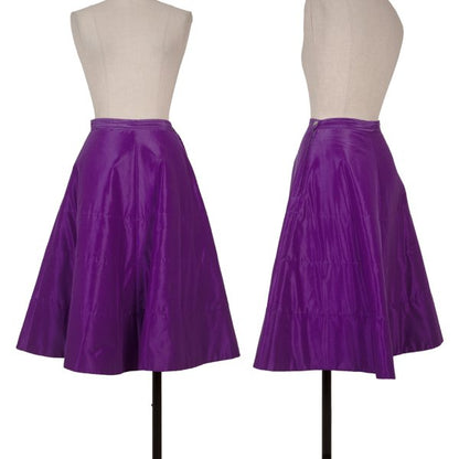 COMME des GARCONS Quilted Flare Skirt Purple Size S