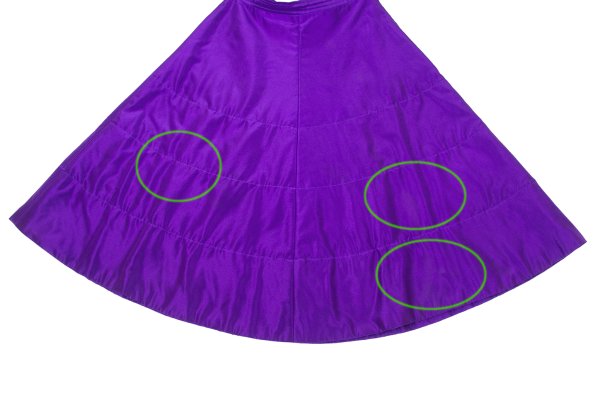 COMME des GARCONS Quilted Flare Skirt Purple Size S