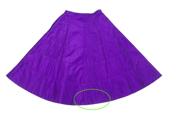 COMME des GARCONS Quilted Flare Skirt Purple Size S