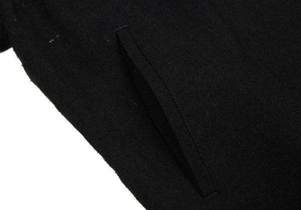 Y's Silk Nep Zip-Up Jacket Black Size M