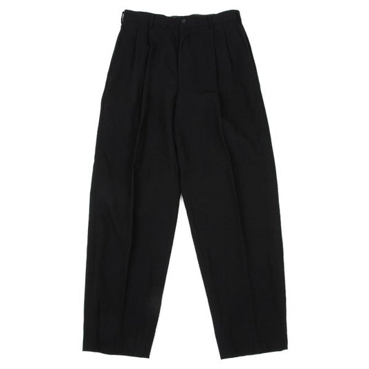 COMME des GARCONS HOMME Wool Two-Tuck Pants Black Size M