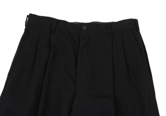 COMME des GARCONS HOMME Wool Two-Tuck Pants Black Size M