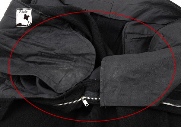 COMME des GARCONS HOMME Wool Two-Tuck Pants Black Size M