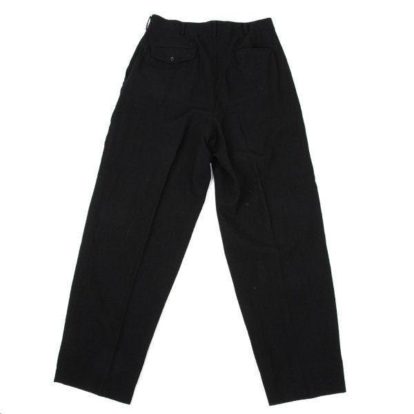 COMME des GARCONS HOMME Wool Two-Tuck Pants Black Size M
