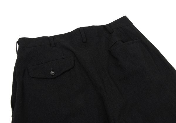 COMME des GARCONS HOMME Wool Two-Tuck Pants Black Size M