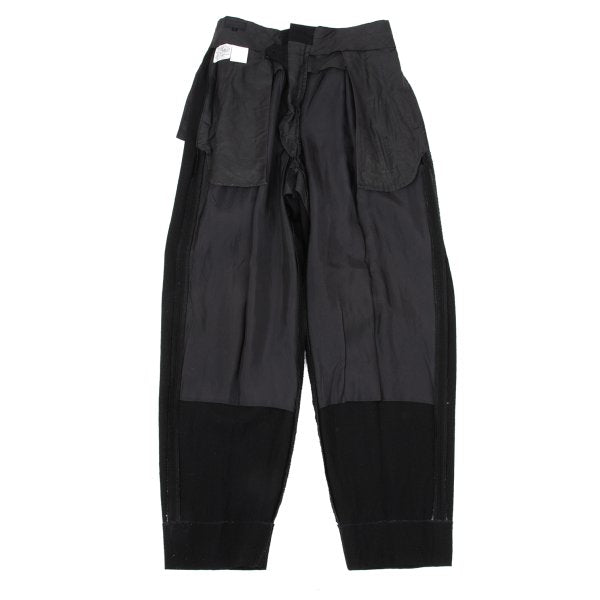 COMME des GARCONS HOMME Wool Two-Tuck Pants Black Size M