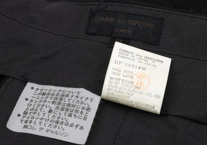 COMME des GARCONS HOMME Wool Two-Tuck Pants Black Size M