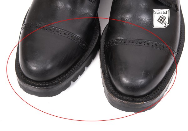 COMME des GARCONS HOMME Vibram Sole Shoes Black Size 25.5cm