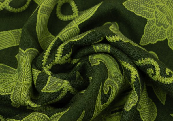 Yohji Yamamoto FEMME Rayon Botanical Shirt Green Size M