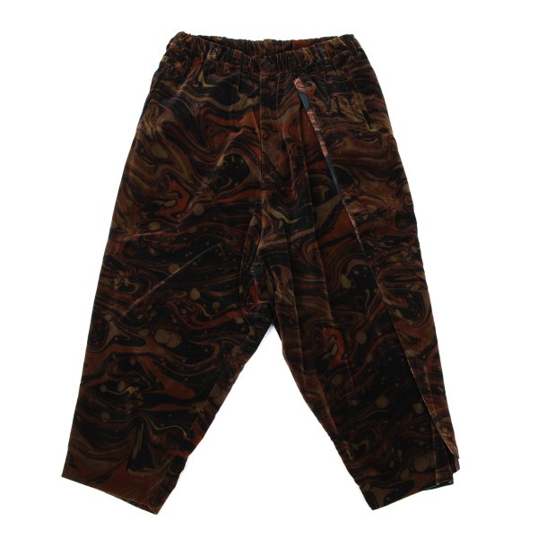 Yohji Yamamoto POUR HOMME Velvet Marble Graphic Pants Size 3