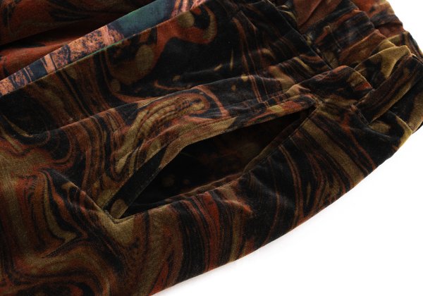 Yohji Yamamoto POUR HOMME Velvet Marble Graphic Pants Size 3