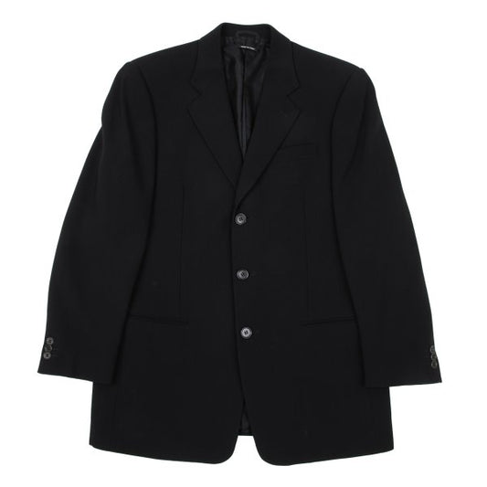 GIORGIO ARMANI Wool 3-Button Jacket Black Size 48