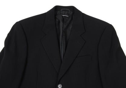GIORGIO ARMANI Wool 3-Button Jacket Black Size 48