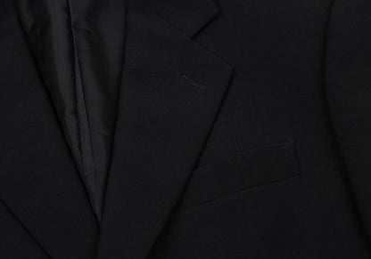 GIORGIO ARMANI Wool 3-Button Jacket Black Size 48
