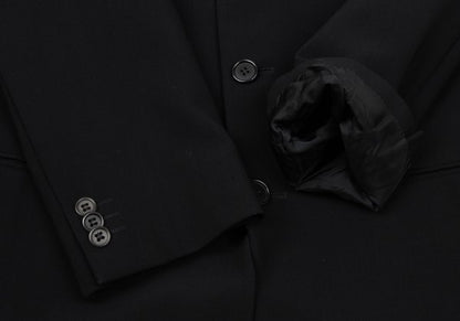 GIORGIO ARMANI Wool 3-Button Jacket Black Size 48