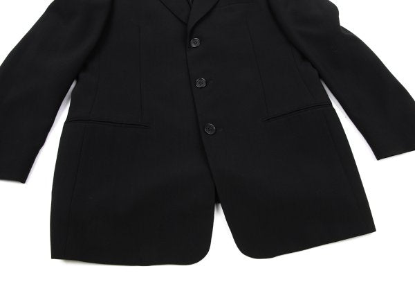 GIORGIO ARMANI Wool 3-Button Jacket Black Size 48