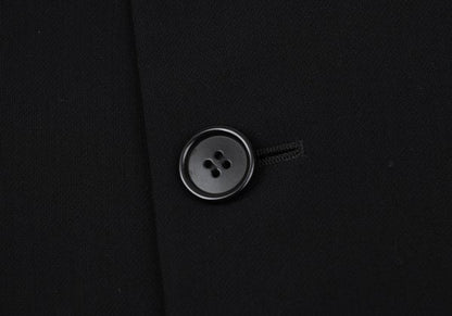 GIORGIO ARMANI Wool 3-Button Jacket Black Size 48