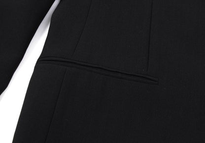 GIORGIO ARMANI Wool 3-Button Jacket Black Size 48