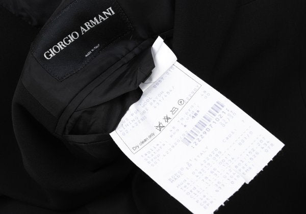GIORGIO ARMANI Wool 3-Button Jacket Black Size 48