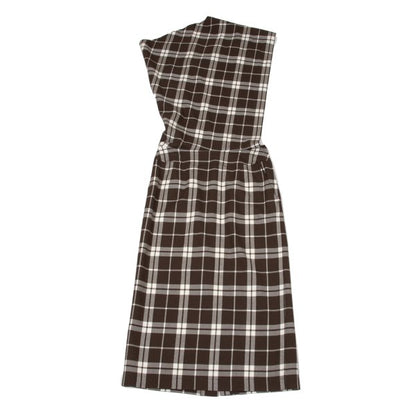 COMME des GARCONS tricot Wool Check Dress Brown Size M