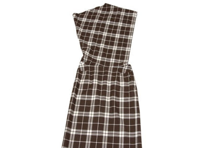COMME des GARCONS tricot Wool Check Dress Brown Size M