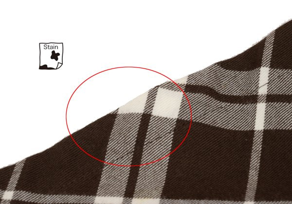 COMME des GARCONS tricot Wool Check Dress Brown Size M