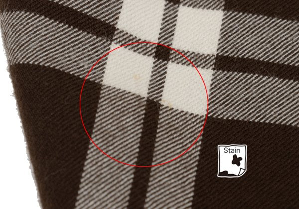 COMME des GARCONS tricot Wool Check Dress Brown Size M