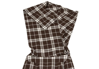 COMME des GARCONS tricot Wool Check Dress Brown Size M