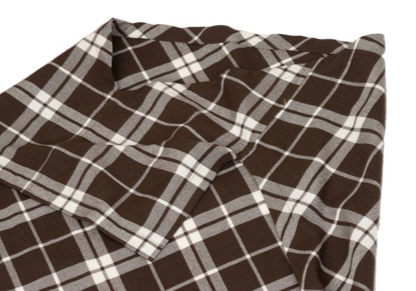 COMME des GARCONS tricot Wool Check Dress Brown Size M