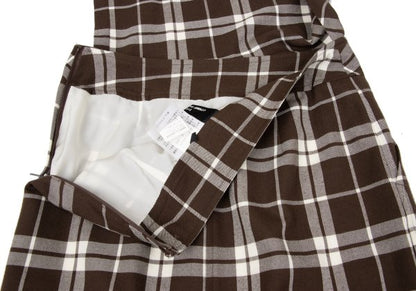 COMME des GARCONS tricot Wool Check Dress Brown Size M
