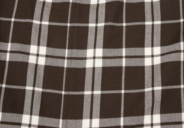 COMME des GARCONS tricot Wool Check Dress Brown Size M