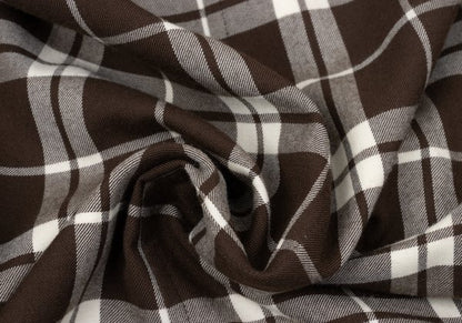COMME des GARCONS tricot Wool Check Dress Brown Size M