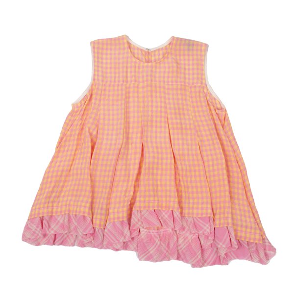 tricot COMME des GARCONS Gingham Check Blouse Pink Size S