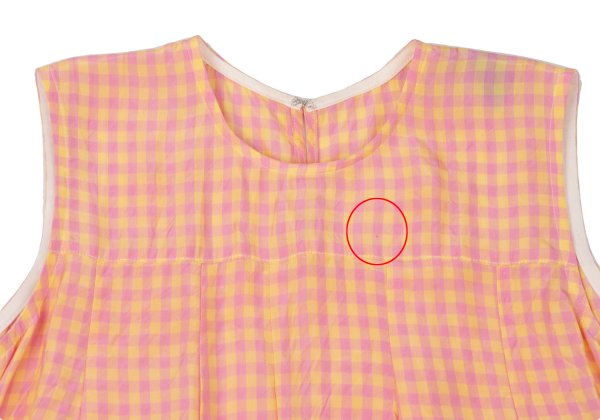 tricot COMME des GARCONS Gingham Check Blouse Pink Size S