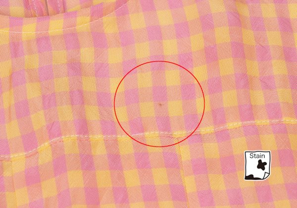 tricot COMME des GARCONS Gingham Check Blouse Pink Size S